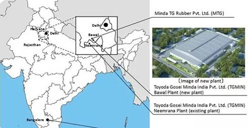 豐田合成在印度建汽車零部件工廠